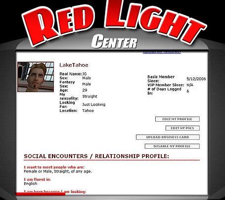 red light center profile